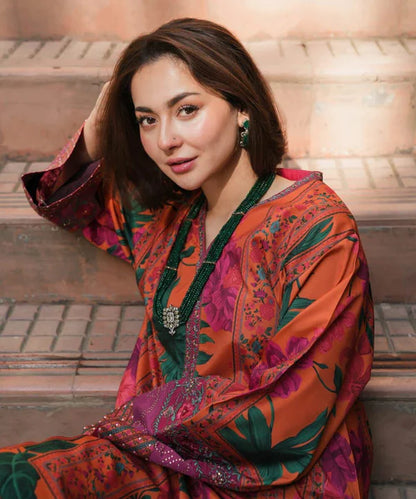 Hania Amir (Printed 2 PCs) Elegant Polka