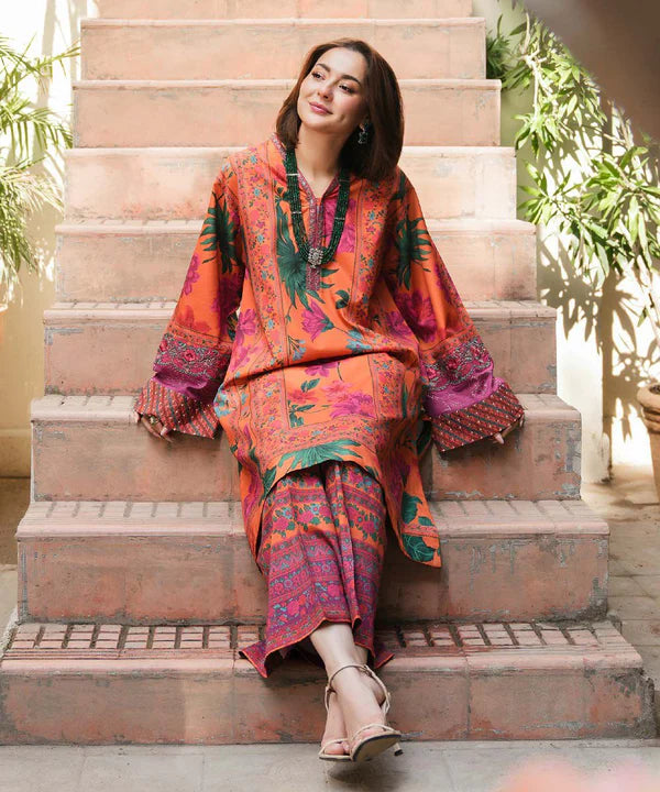 Hania Amir (Printed 2 PCs) Elegant Polka